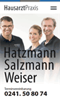Mobile Screenshot of hausarztpraxis-aachen.de