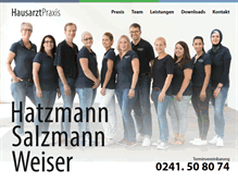 Tablet Screenshot of hausarztpraxis-aachen.de